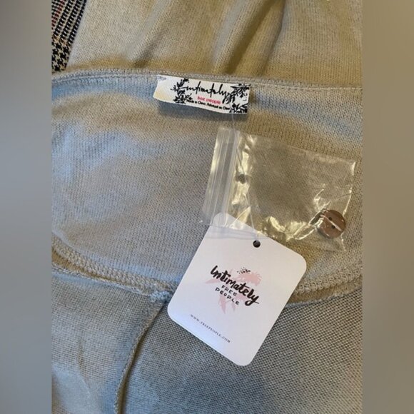 Free People Intimately Khaki Army Jumpsuit Size Large Button Up Slouchy Barrel - Picture 5 of 10